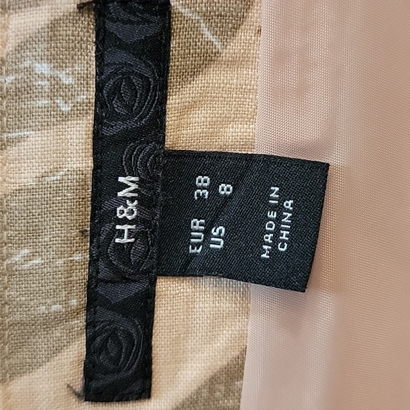 H & M Linen skirt Sz. 8 - Picture 7 of 8